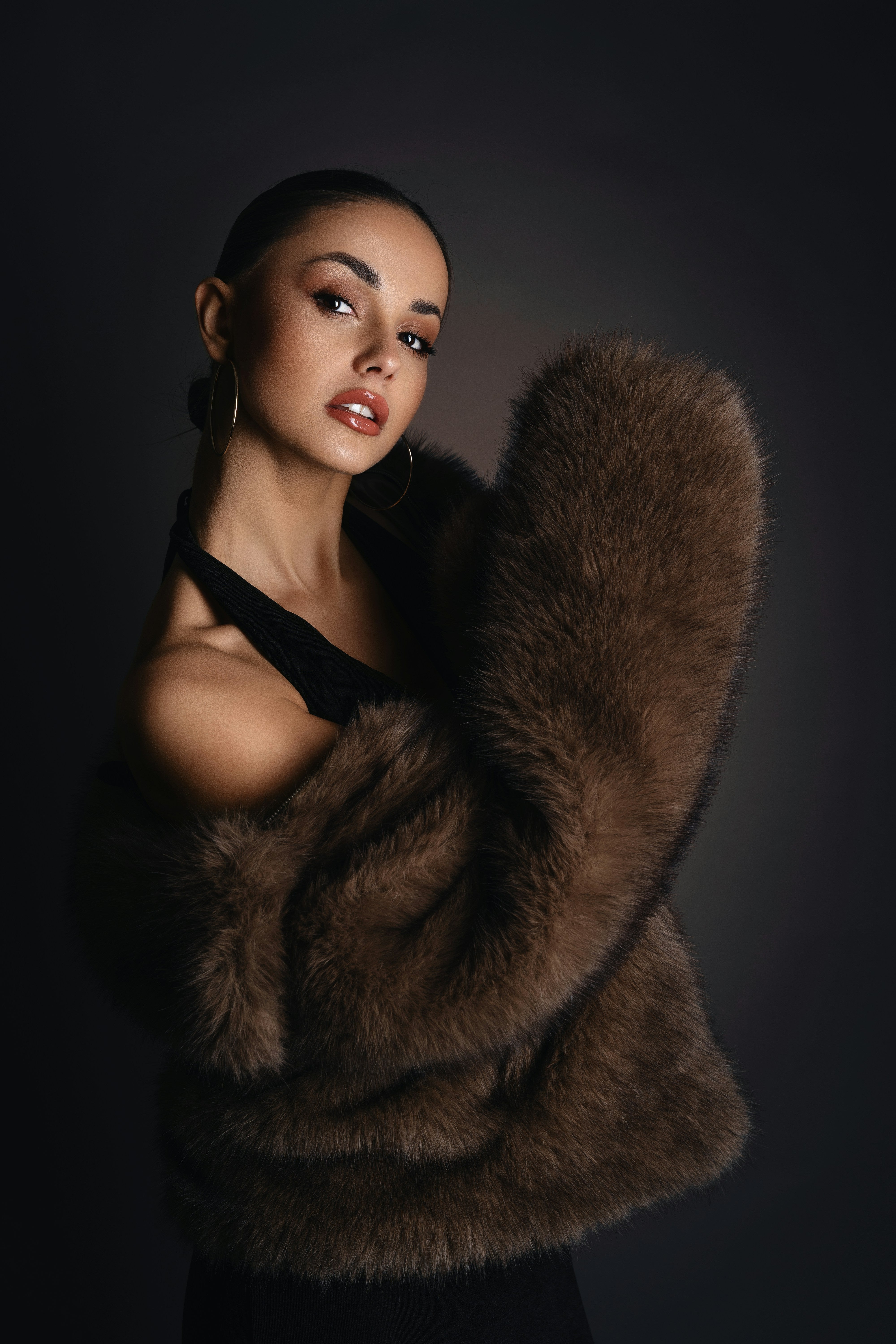 Coat- Faux Fur, short